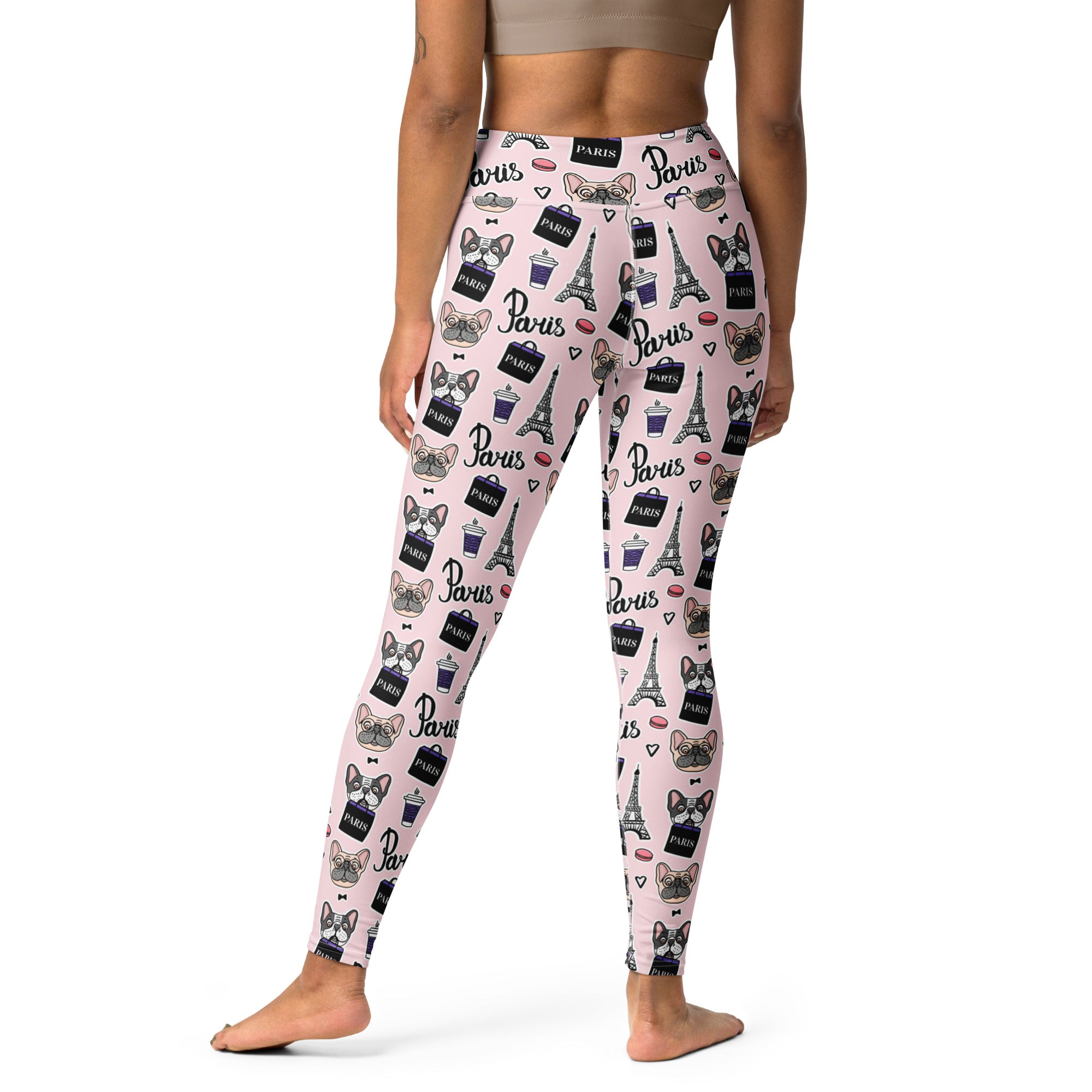 I Love Paris Doggy Yoga Leggings